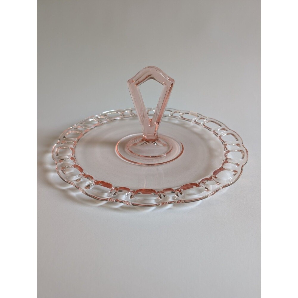 Vintage Anchor Hocking Old Colony Pink Sandwich Platter